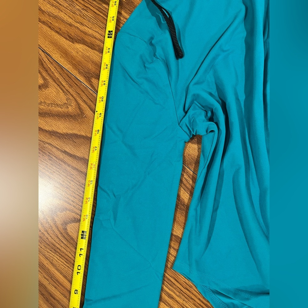 Zenana Teal Long Sleeved Bodysuit - Size Small - NWT - Picture 4 of 7